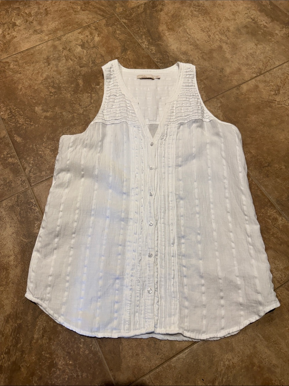 Prana Nieves Tank—White—Size Small - Picture 3 of 6